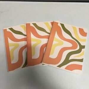 Callie Danielle Wide Ruled Composition Notebook Groovy Lines (Pack of 3)